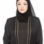 Floral Lace Abaya - Kohl