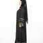 Floral Lace Abaya - Kohl