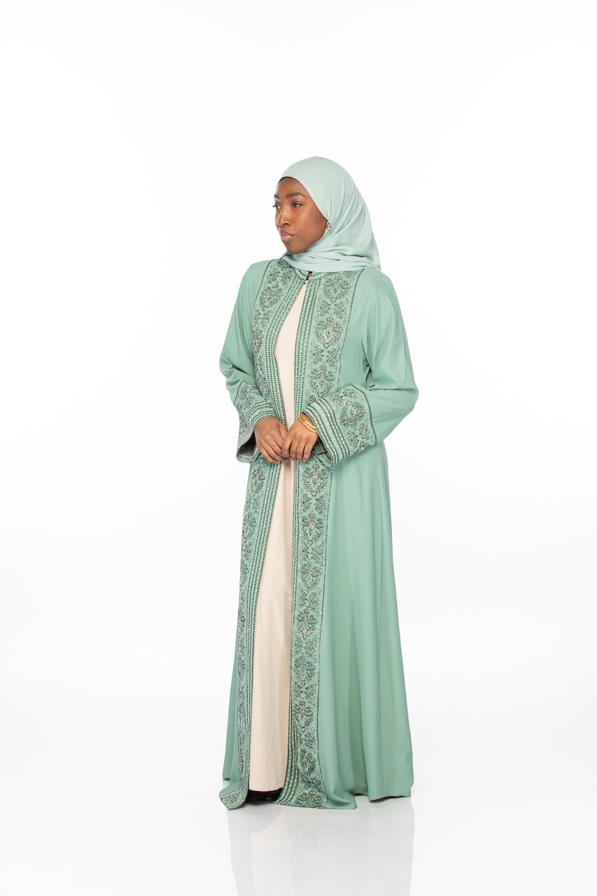 Garden Abaya - Sage