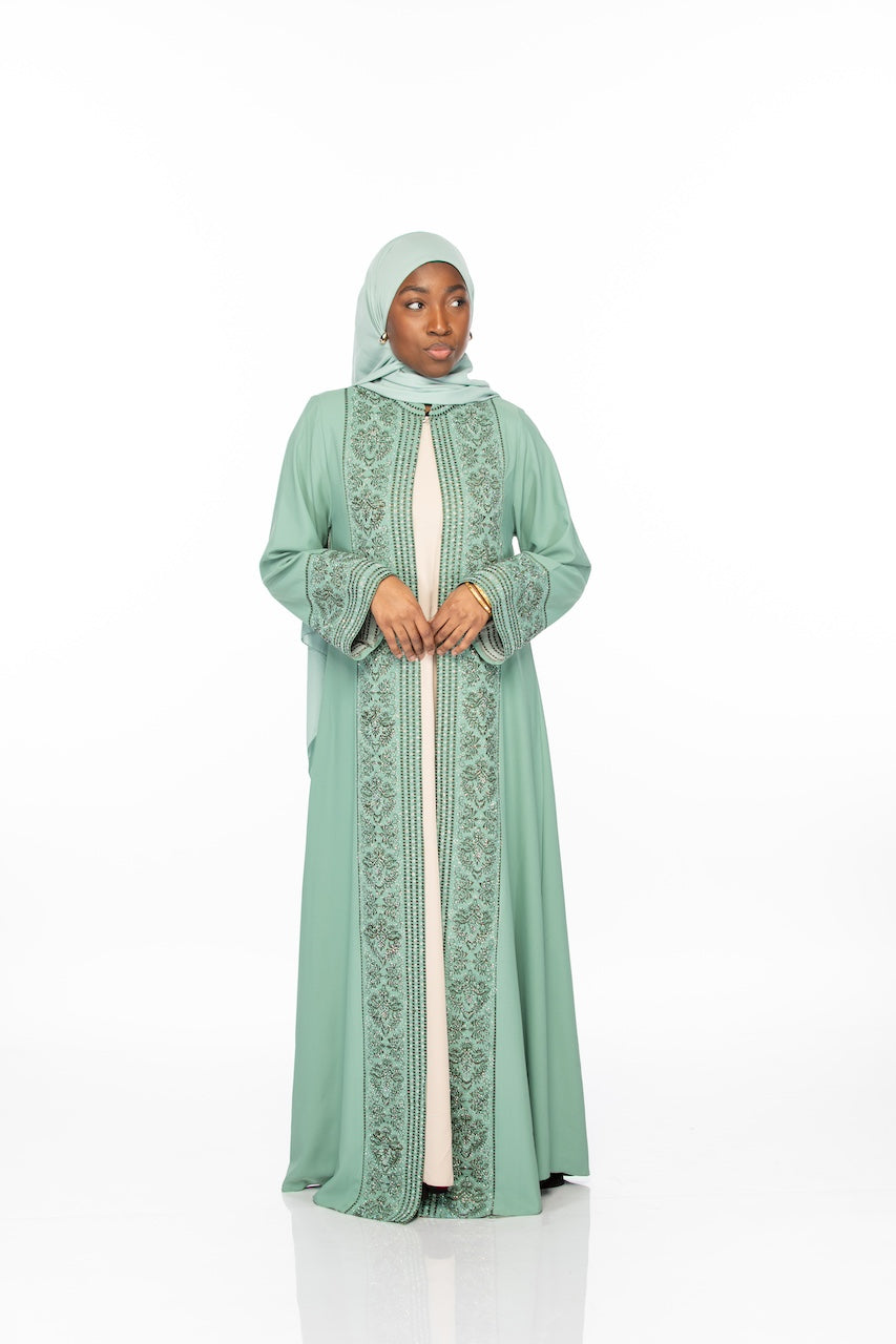 Garden Abaya - Sage