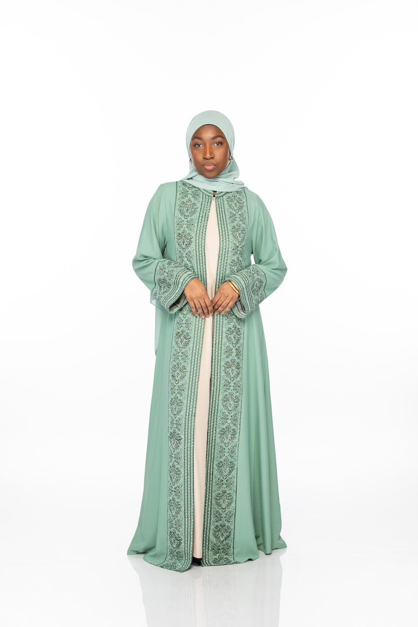 Garden Abaya - Sage