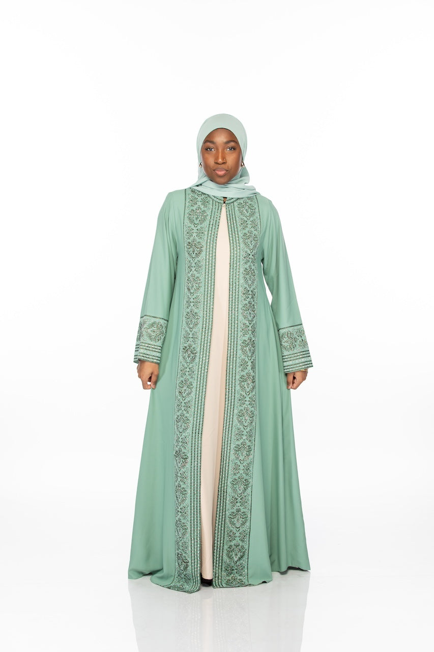 Garden Abaya - Sage