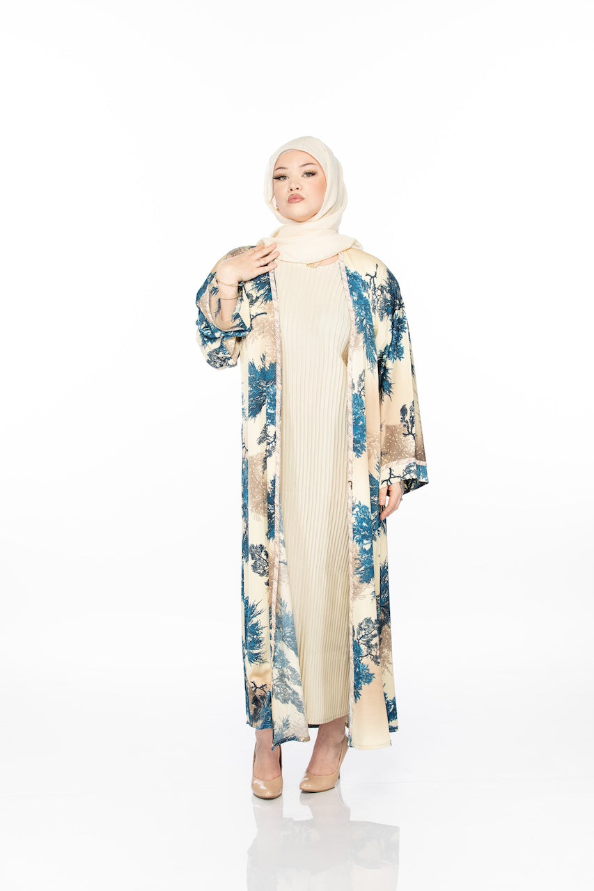 Kimono Ribbed Abaya