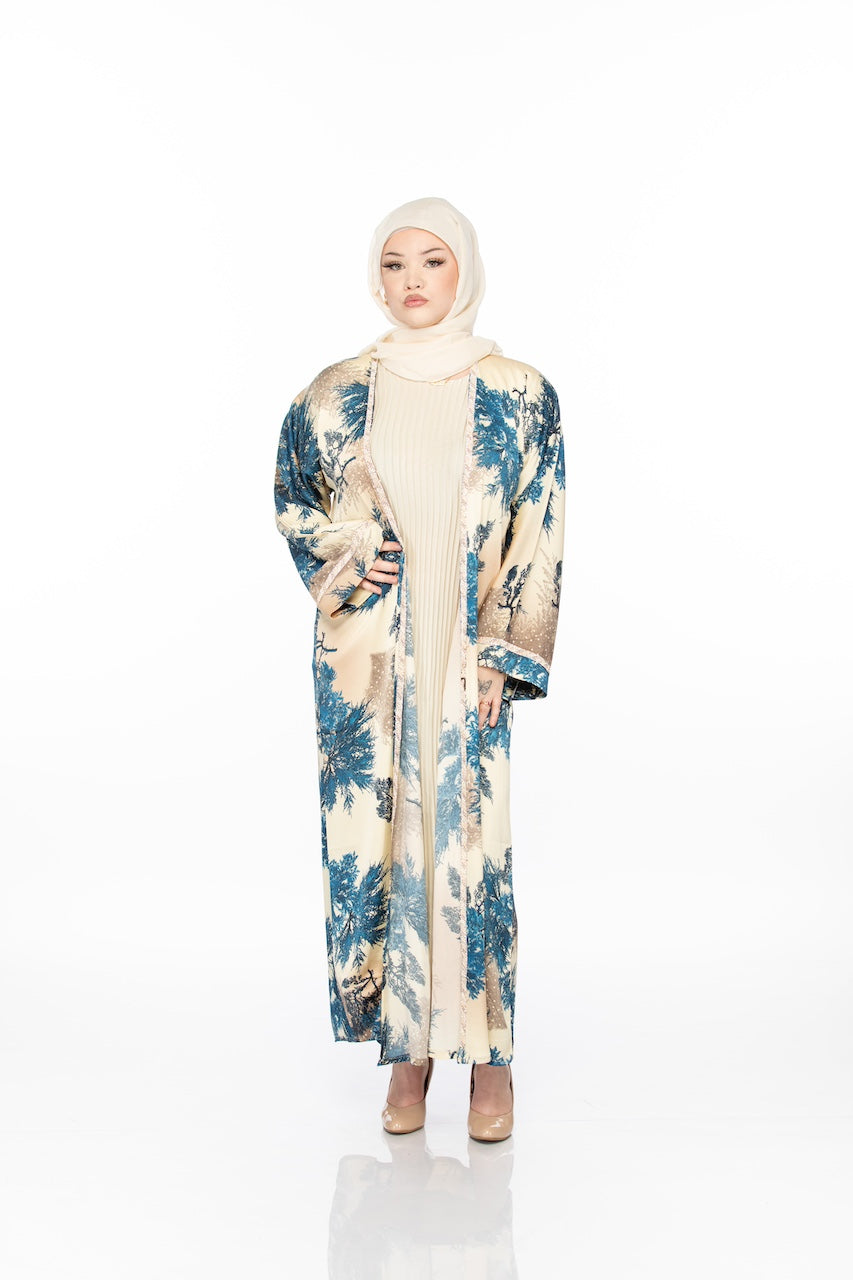 Kimono Ribbed Abaya