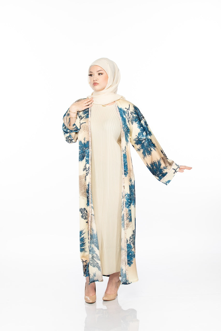 Kimono Ribbed Abaya