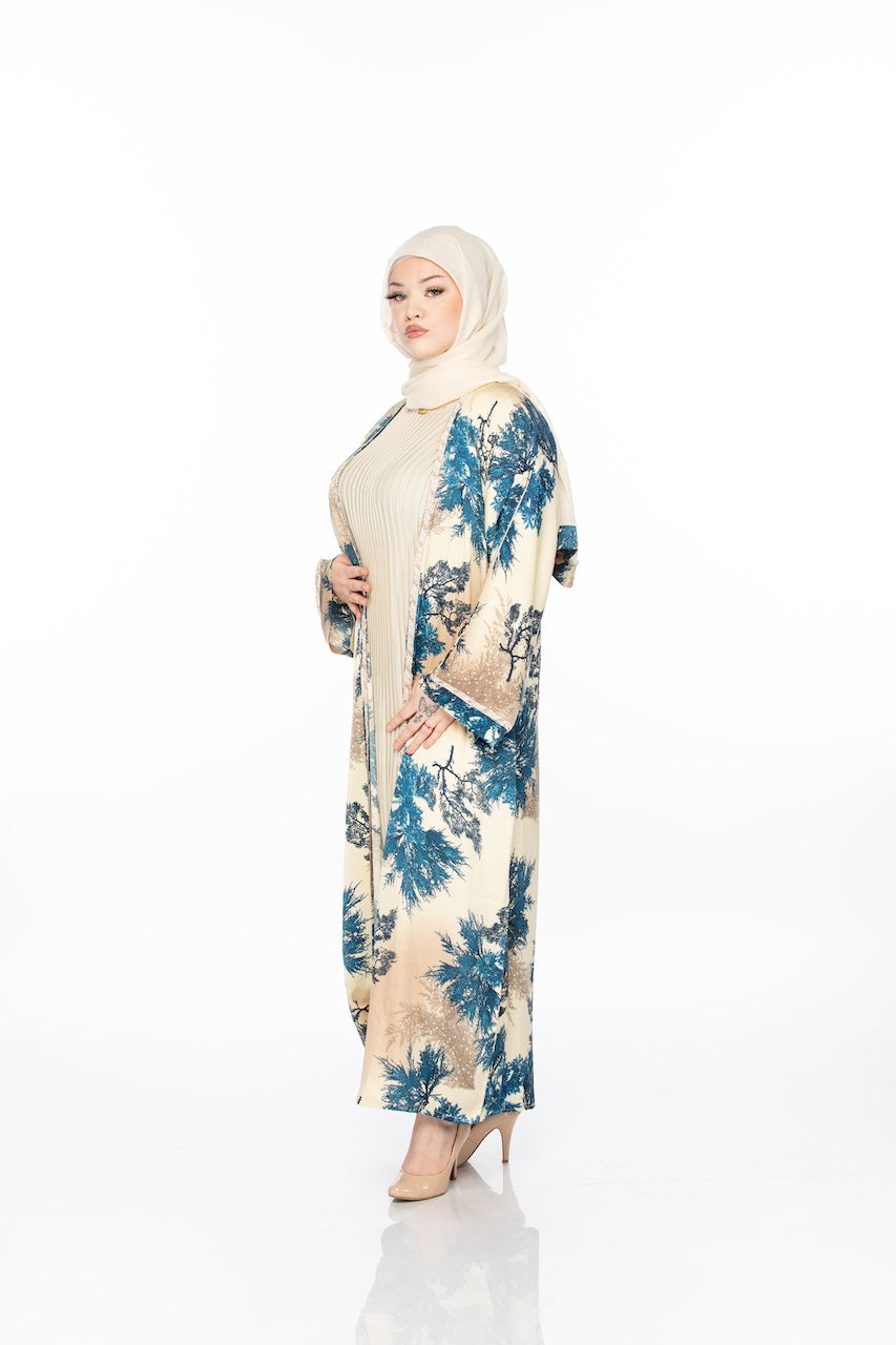 Kimono Ribbed Abaya