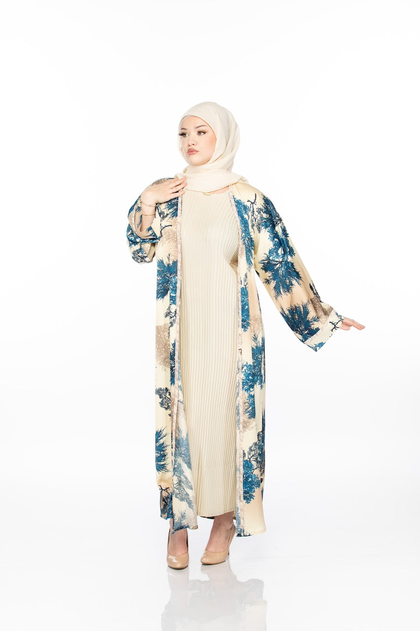 Kimono Ribbed Abaya