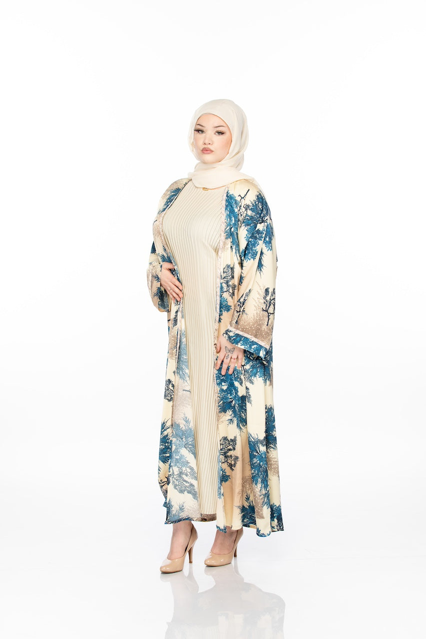 Kimono Ribbed Abaya