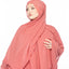 Layered Chiffon Ruffle Abaya - Peach