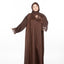 Simply Lace Abaya - Chocolate