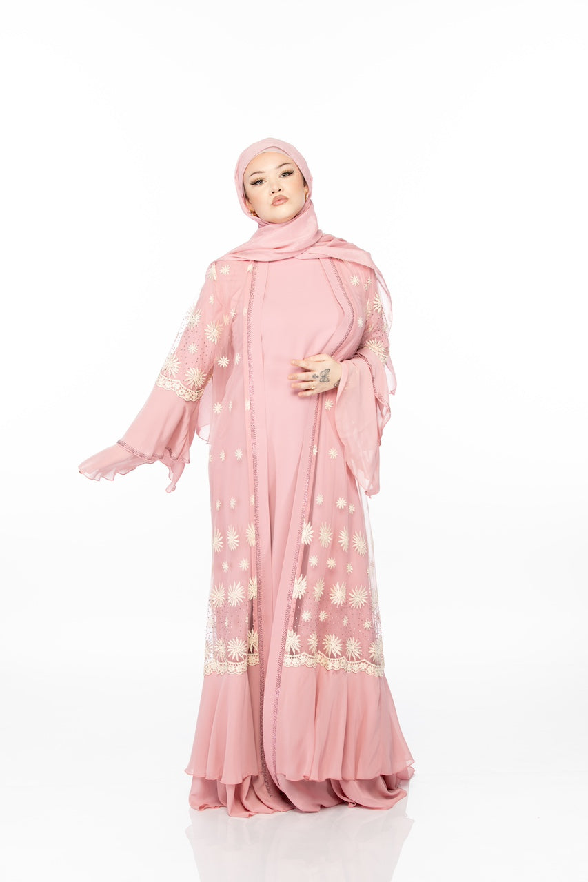 Solstice Abaya - Pink
