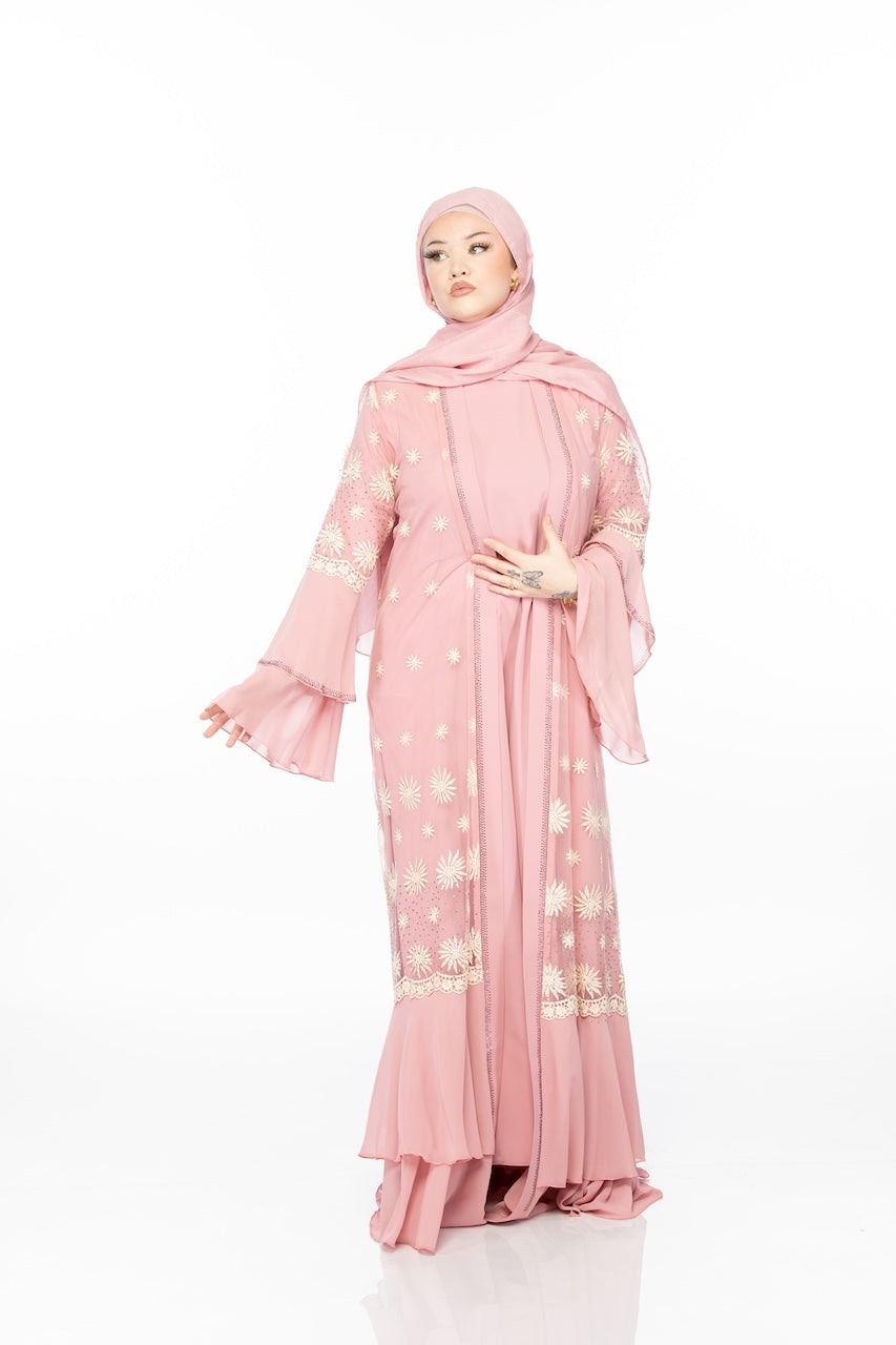Solstice Abaya - Pink