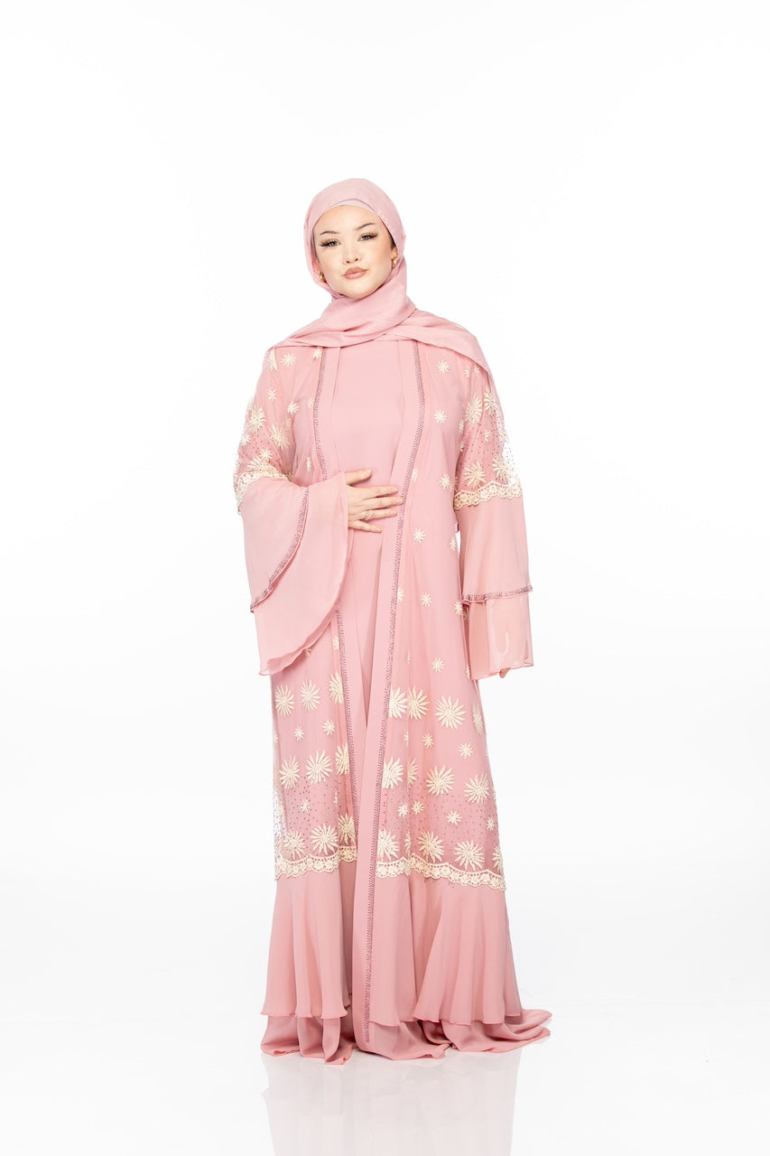 Solstice Abaya - Pink