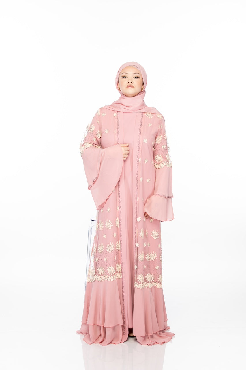 Solstice Abaya - Pink