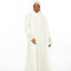 Geometric Lace Abaya - Cream