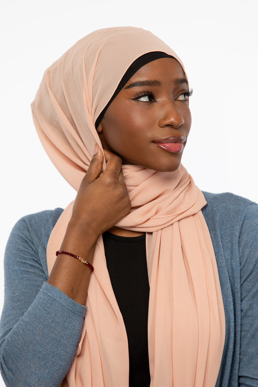 Premium Chiffon - Light Peach