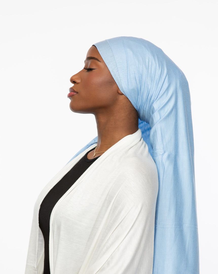 'Jersey' Maxi Hijab - Sky Blue