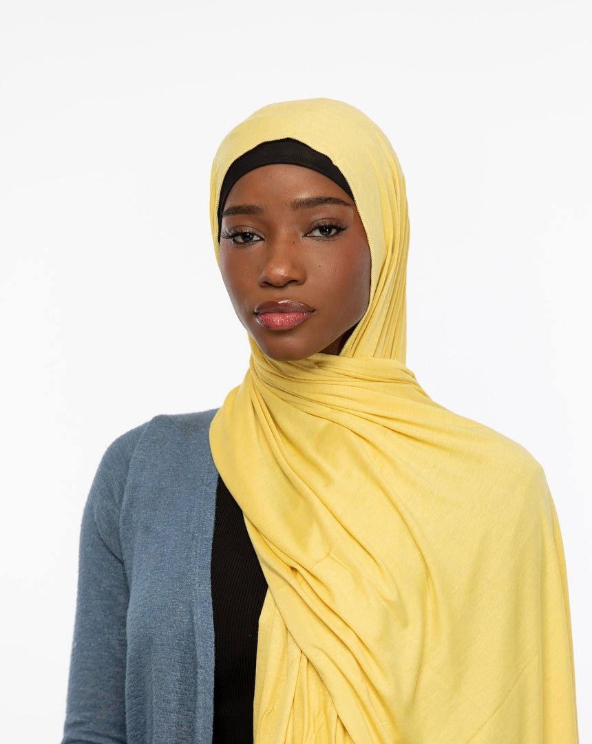 'Jersey ' Maxi Hijab - Sunflower