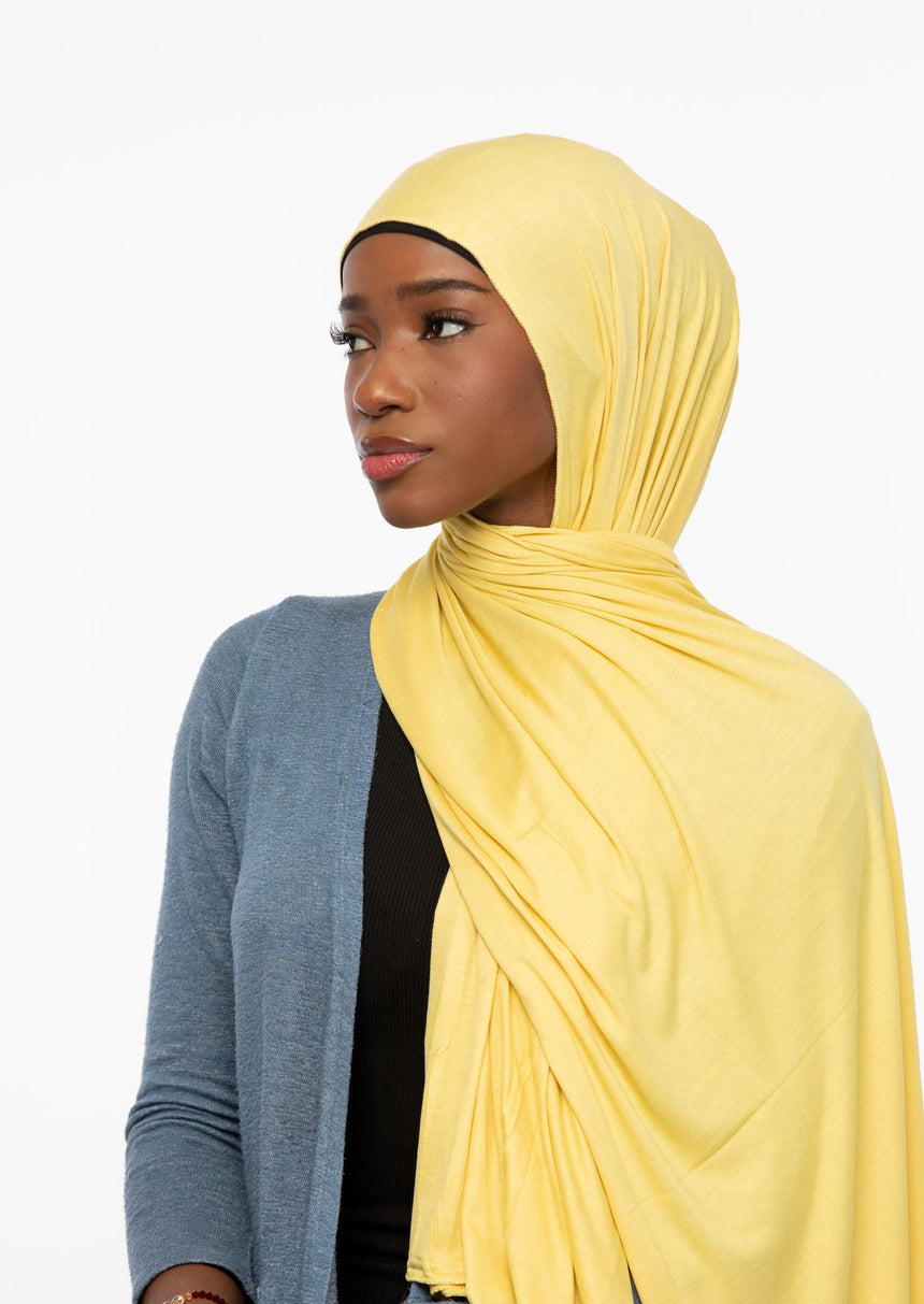 'Jersey ' Maxi Hijab - Sunflower