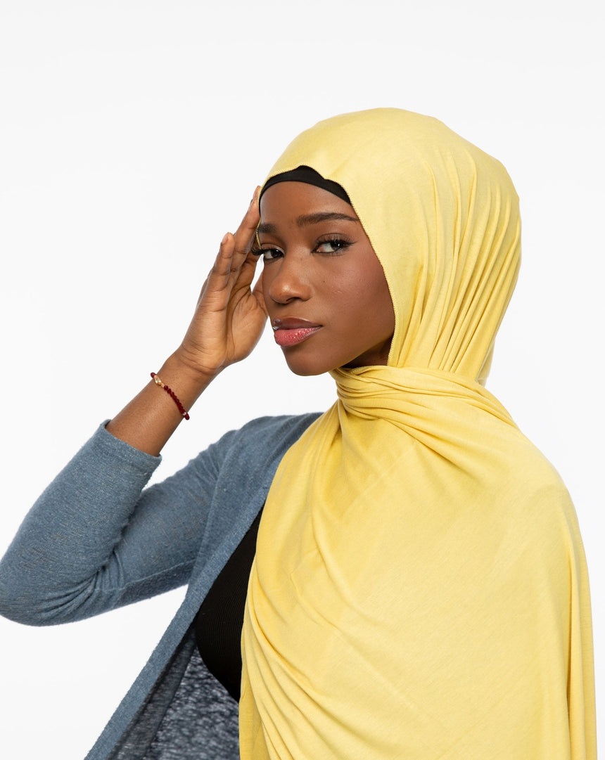 'Jersey ' Maxi Hijab - Sunflower
